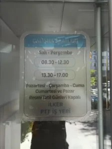 Ptt ÇANKAYA Şubesi